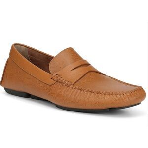 DONALD PLINER Varran Pebbled Leather Penny Loafer Size 10M